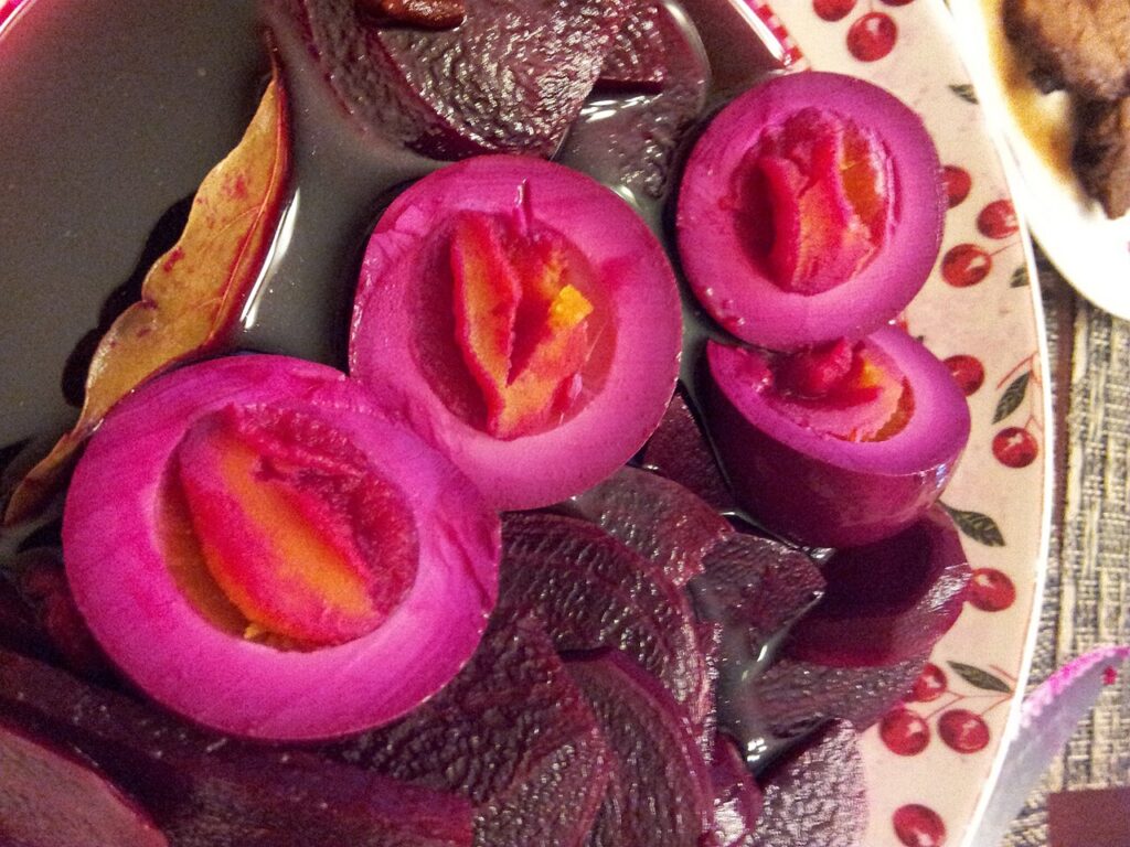 Beet-Pickled Eggs