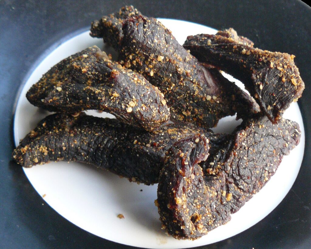 Biltong (Zambian Dried and Salted Meat)