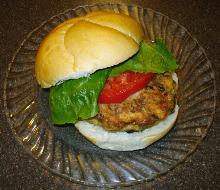 Chipotle BBQ Salmon Burgers