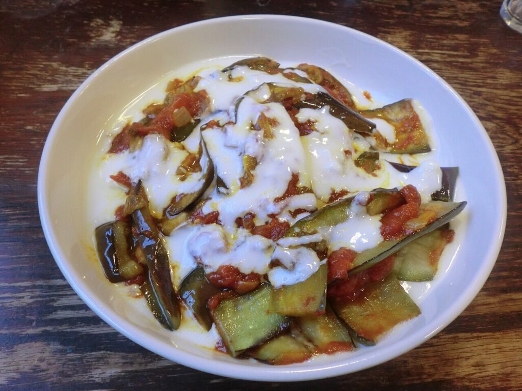 Dahi Baingana (Fried Eggplant in Yogurt)