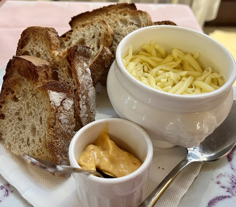 Garlic Mayonnaise made with Bread and Fish Stock (Rouille)