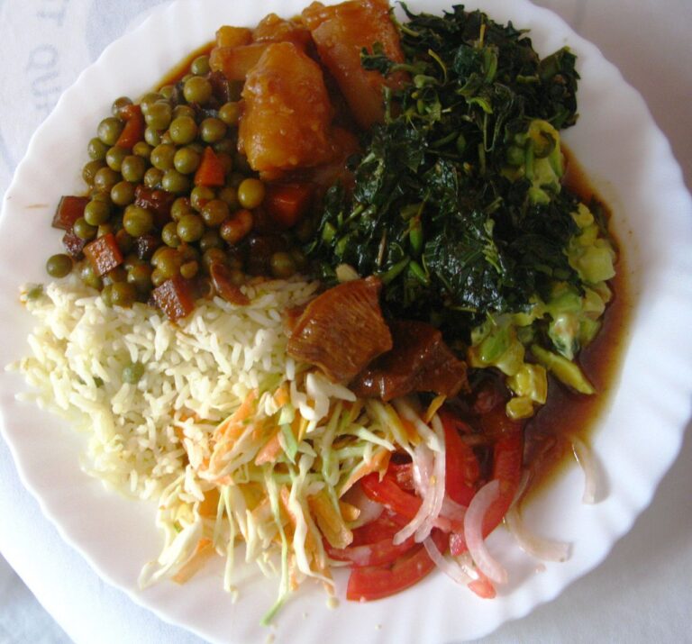 Ikijumba n'Umutsima (Rwandan Sweet Potato Stew with Corn and Bean Dish)