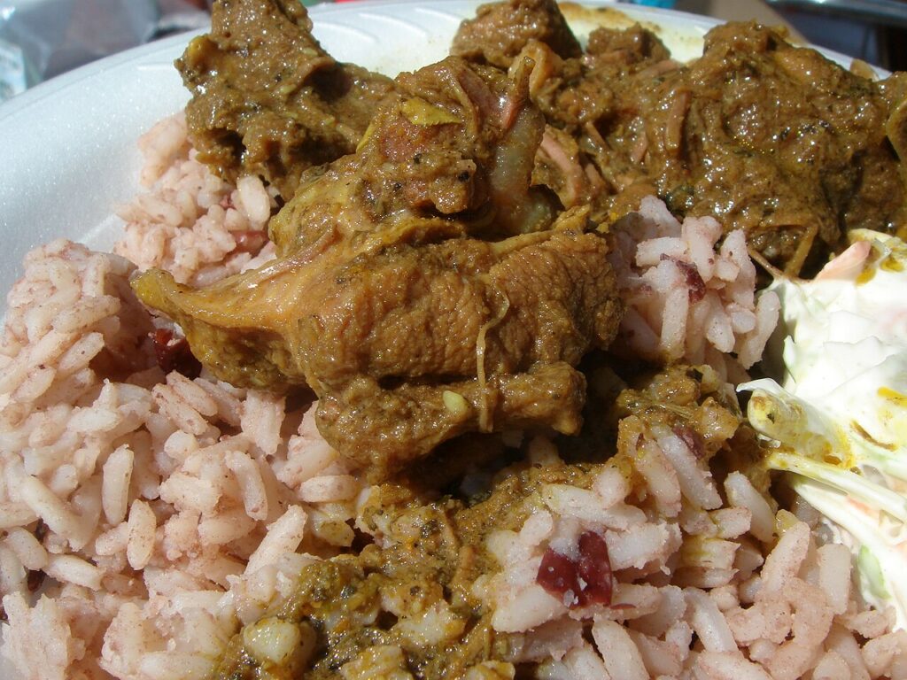 Jamaican Curry Chicken with Bullga