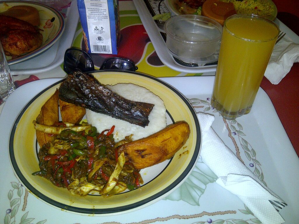 Nigerian Boiled Plantain
