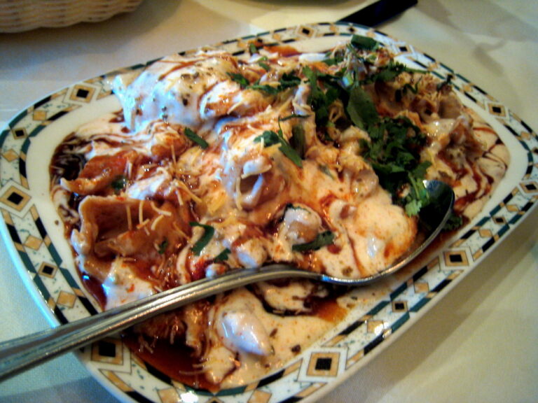 Papri Chaat (Crispy Indian Snack with Potato)