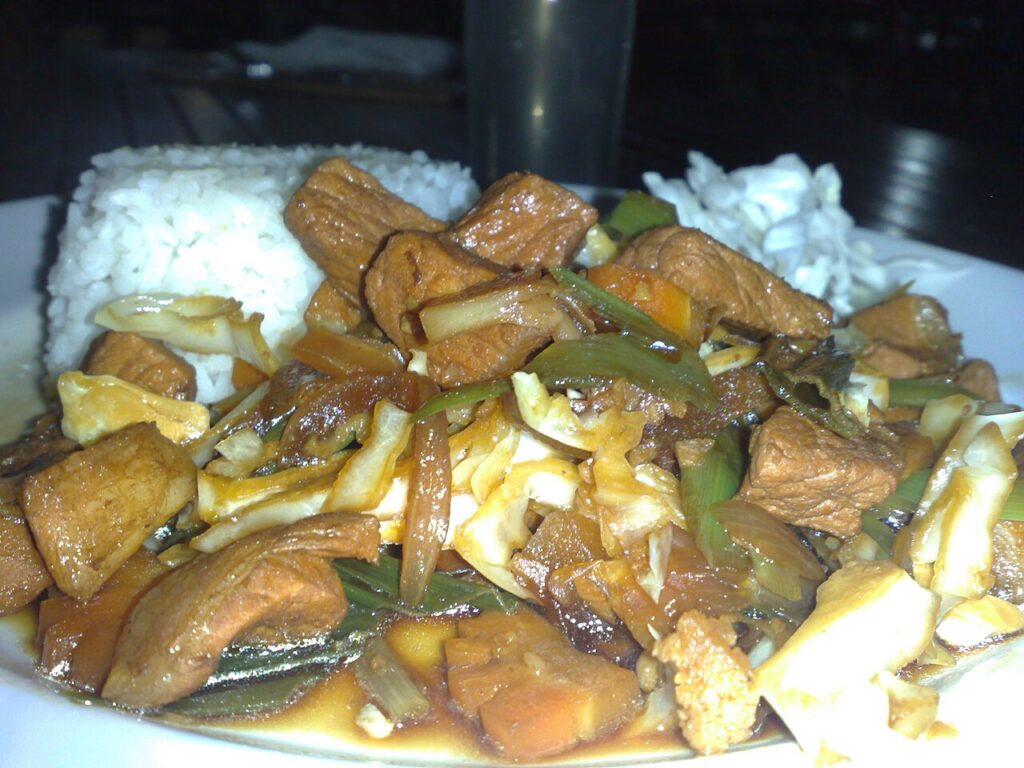 Pork Braised with Garlic and Onions of Indonesia (Babi Kecap)