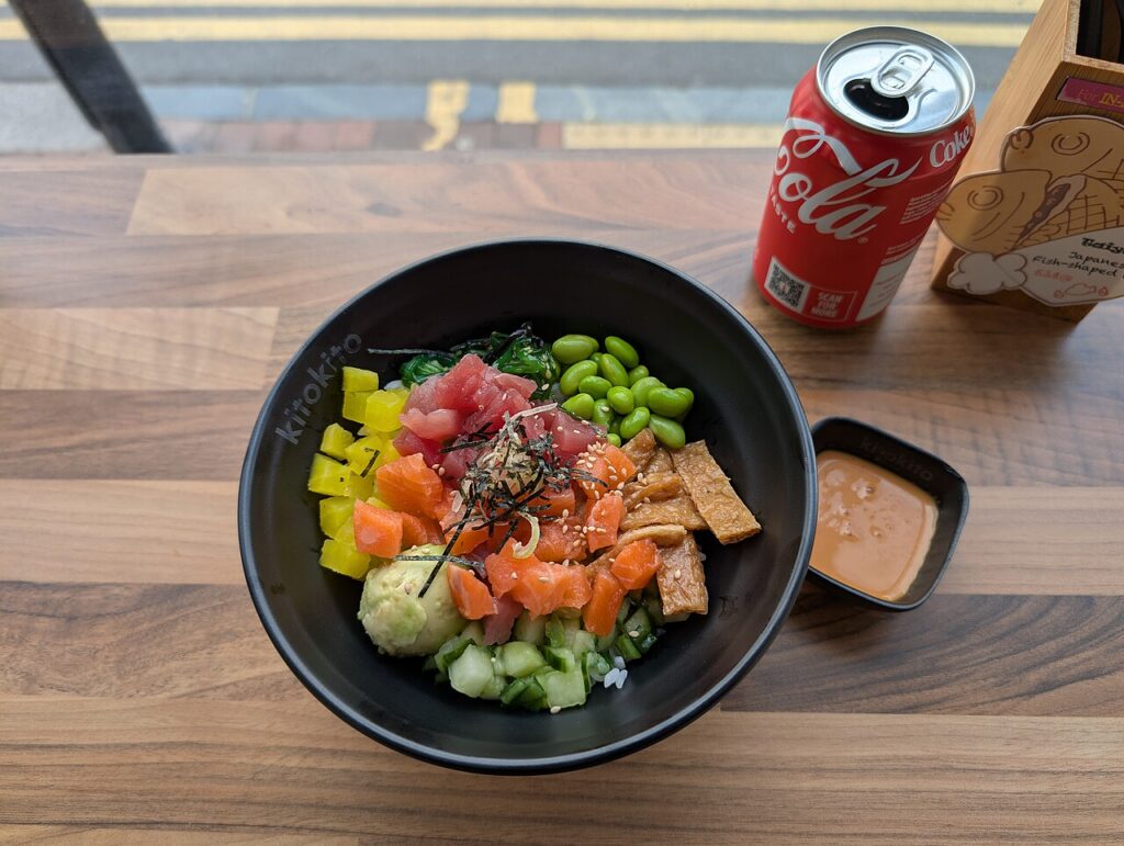 Salmon with Rice and Sauce