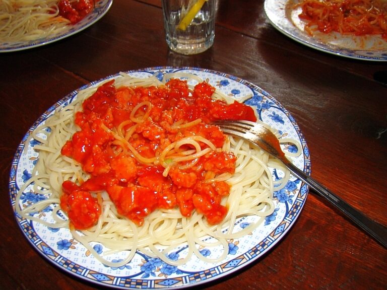 Spaghetti with Meat Sauce (Naporitan)