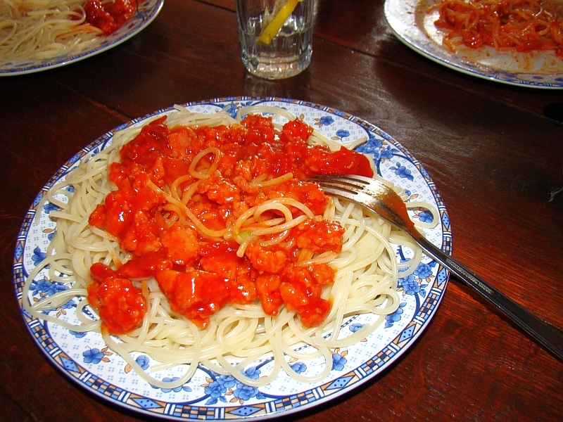 Spaghetti with Meat Sauce (Naporitan)