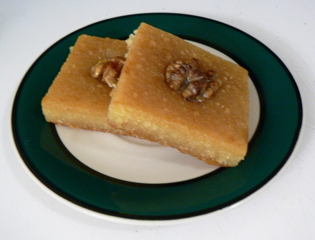 Basbousa (Egyptian Semolina Cake)