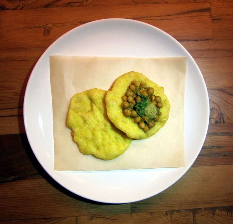 Doubles (Trinidadian Bread with Curried Chickpeas)