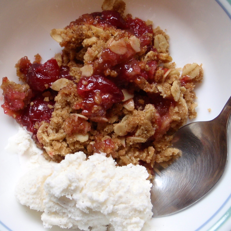 Pear-Cranberry Crisp