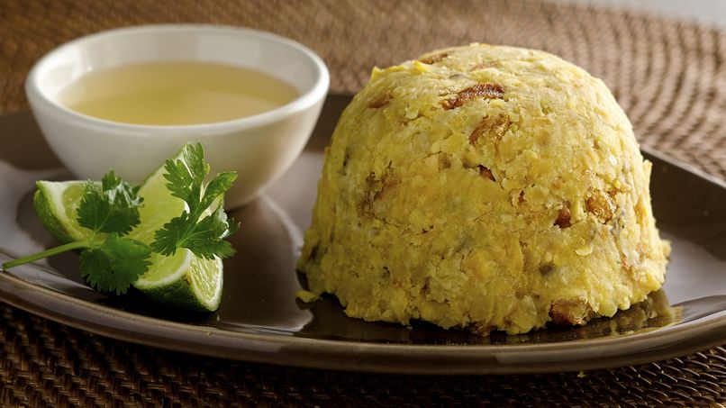 Mashed Plantains and Pork Rinds (Mofongo)