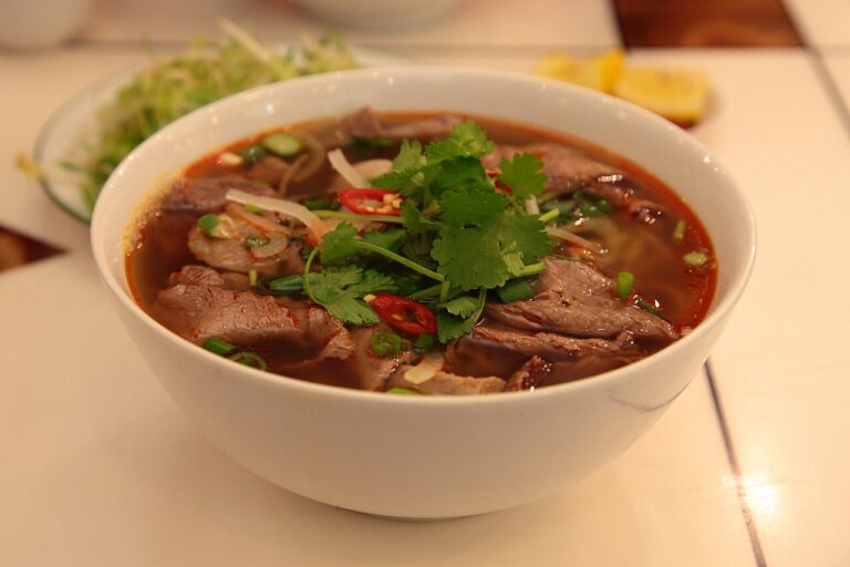 Vietnamese Rice Noodle and Beef Soup (Bún bò Huế)
