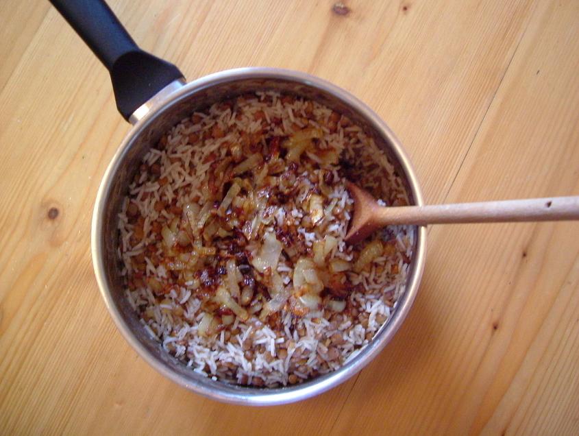 Rice and Lentils (Mejadra)