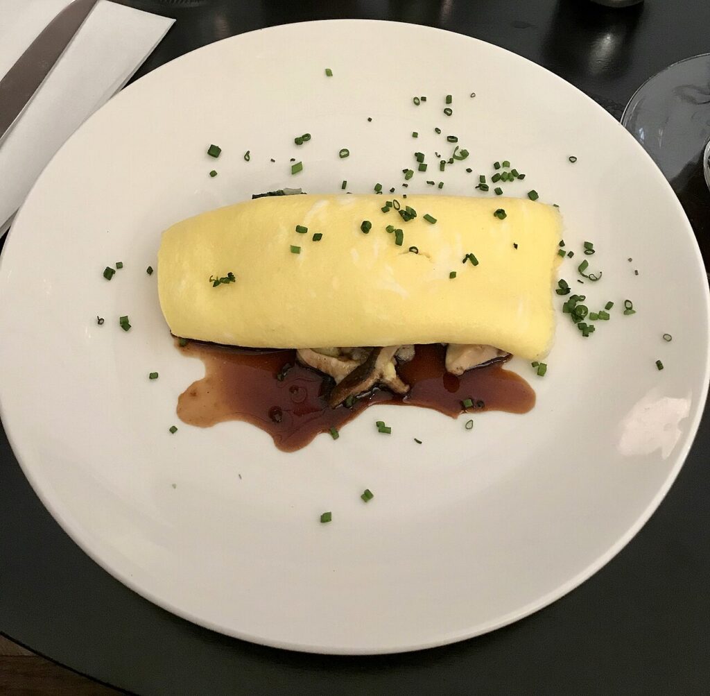 Spinach Mushroom Omelet
