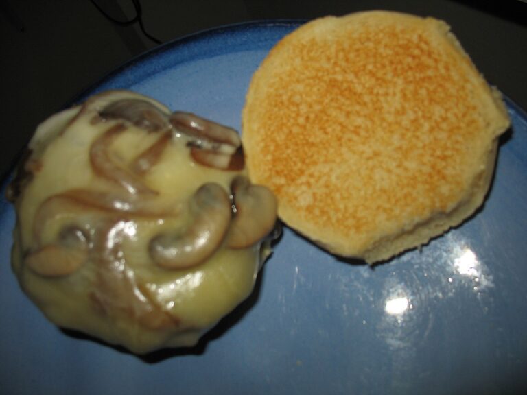 Beef and Mushroom Burger
