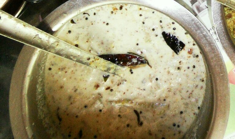 Boiled Cucumber and Grated Coconut (Pachadi)