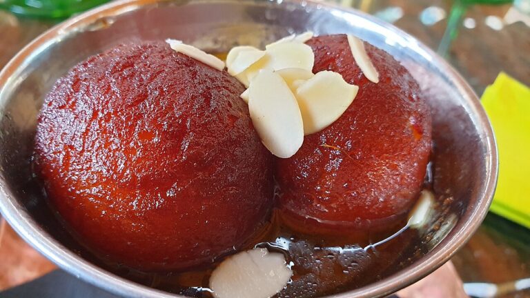 Gulab Jamun (Fried Milk Balls in Syrup)