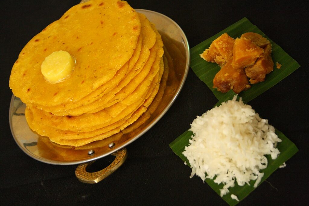 Makki di Roti (Indian Cornmeal Flatbread)