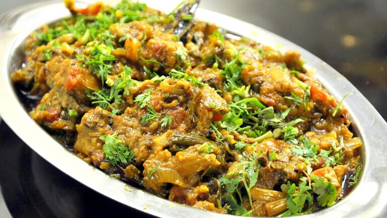 Baingan Bartha (South Indian Eggplant with Coconut and Chili) I