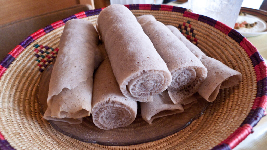 Injera (Ethiopian Teff Flatbread)