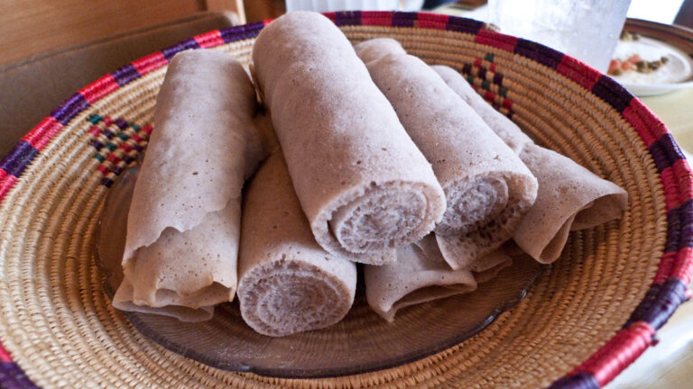 Injera (Ethiopian Teff Flatbread)