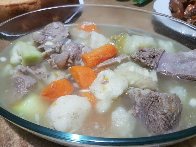 Nilagang Baka (Boiled Beef and Vegetables in Broth)